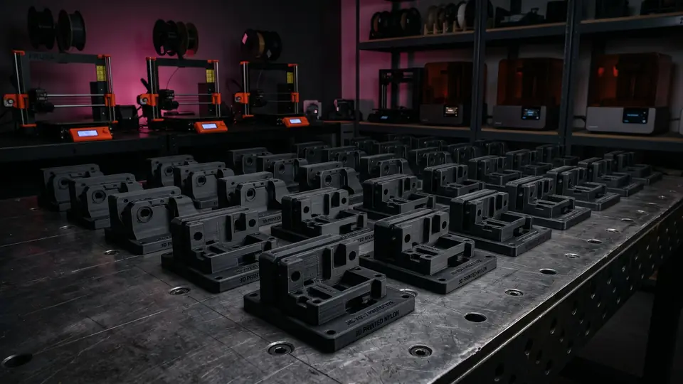 Run of 100 small parts
